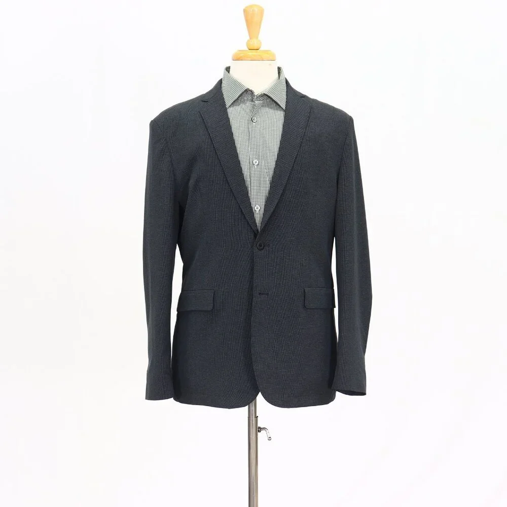 Express 40R Gray Solid 2-Button Sport Coat Blazer Jacket T188
